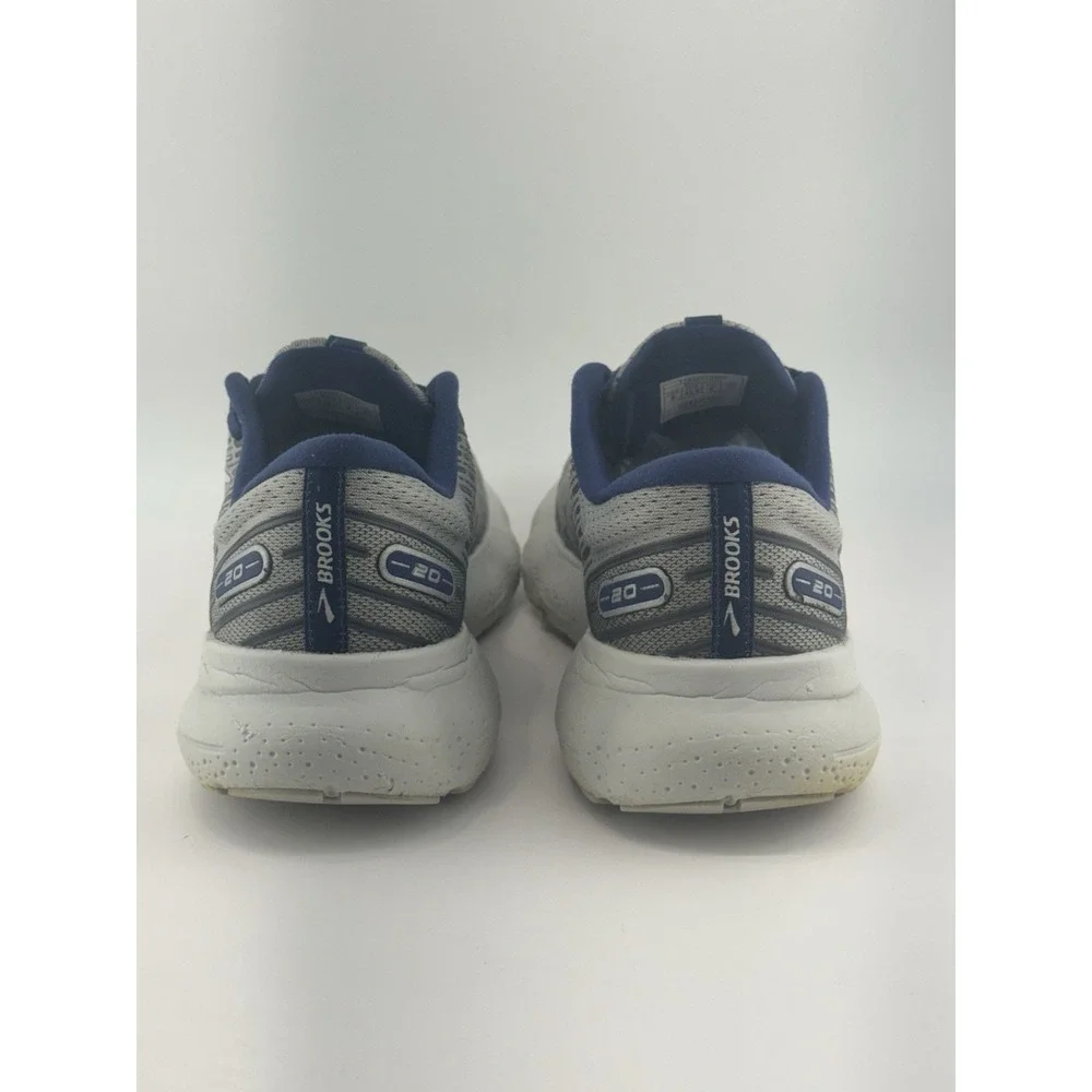 Brooks Glycerin 20 Shoes Mens Size 9 D Gray Running Comfort Walking Sneakers